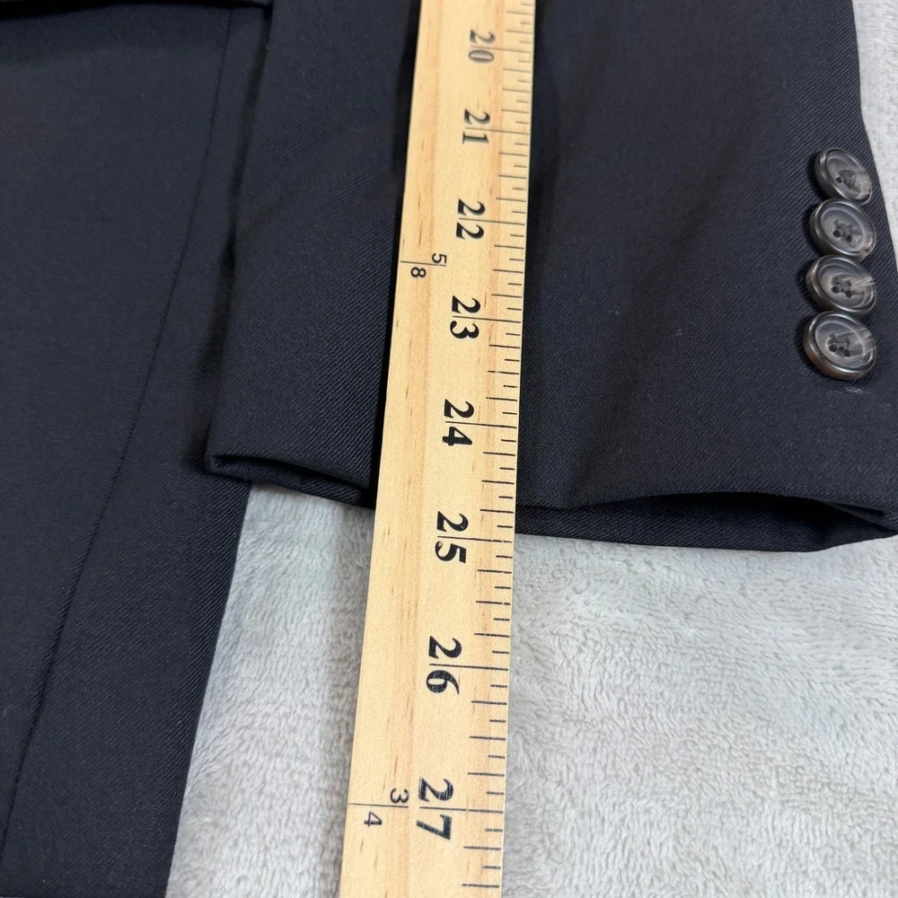Lauren Ralph Lauren Mens 40R Black 100% Wool 2-Button Blazer Sport Coat 16390